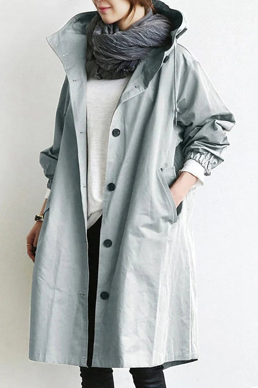   Women's Oversized Trench Coat Relaxed Fit